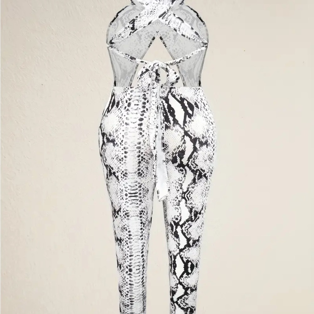 Snakeskin jumpsuit